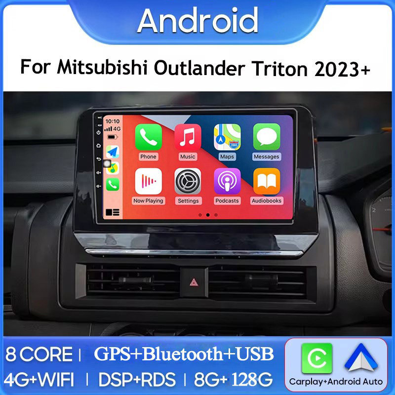 10.1寸适用于2023-2024款三菱欧蓝德Triton L200安卓中控车载导航