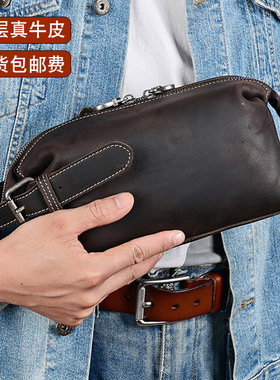 2025新款头层牛皮油浸皮硬汉包