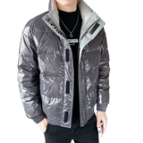 冬季韩版精品亮面面包服保暖羽绒服夹克外套1Y8019-P185控235，男装羽绒服，星座308A