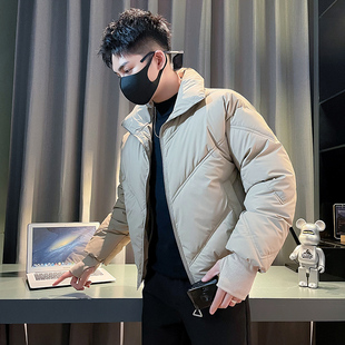 面包服加厚保暖棉衣外套E 潮牌纯色立领防风袖 M3317 P138控178