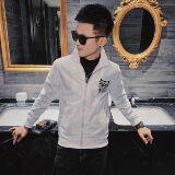 21春款社会小伙韩版修身印花立领拉链夹克外套4J，男装夹克，星座308A