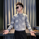 MY801-P68控9826年货大红色本命年福字针织衫圆领打底衫毛衣A，男装T恤，星座308A