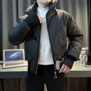 面包服加厚保暖棉衣外套D 潮牌纯色立领防风袖 M3317 P138控178