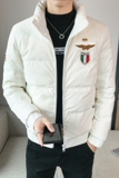 冬装店主风亮面短款立领绣标加厚羽绒服夹克外套1Y8016-P158控208，男装羽绒服，星座308A