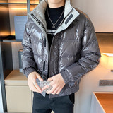 冬季韩版精品亮面面包服保暖羽绒服夹克外套3Y8019-P185控235，男装羽绒服，星座308A
