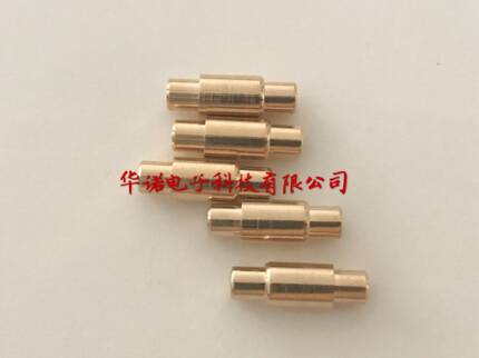 6A电流电池针4.0*12mm铜质镀金 行程3.0mm 单边弹簧顶针 定制探针