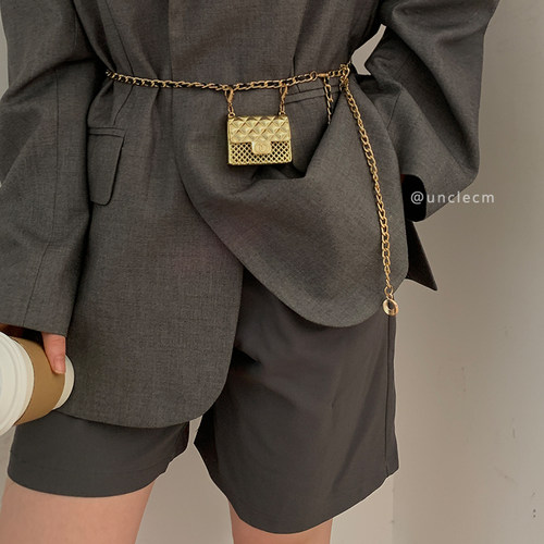 腰链小香斜挎西装衣服背带夏季