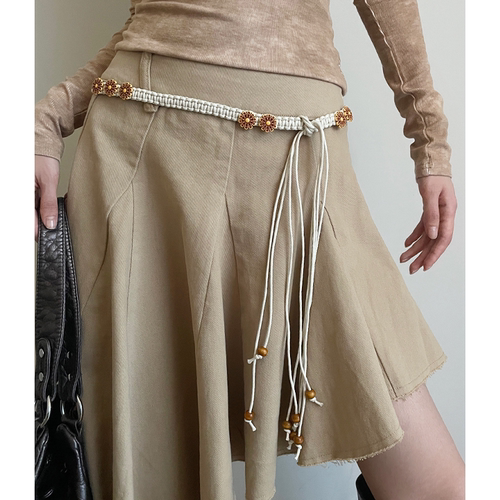 复古休闲花朵百搭腰带