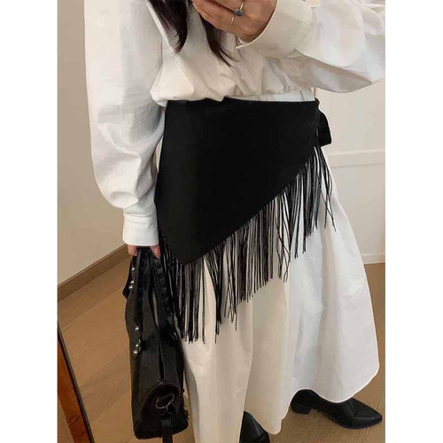 腰封裙屁帘女款气质百搭休闲