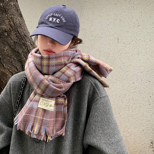 unclecm秋冬格子百搭女士