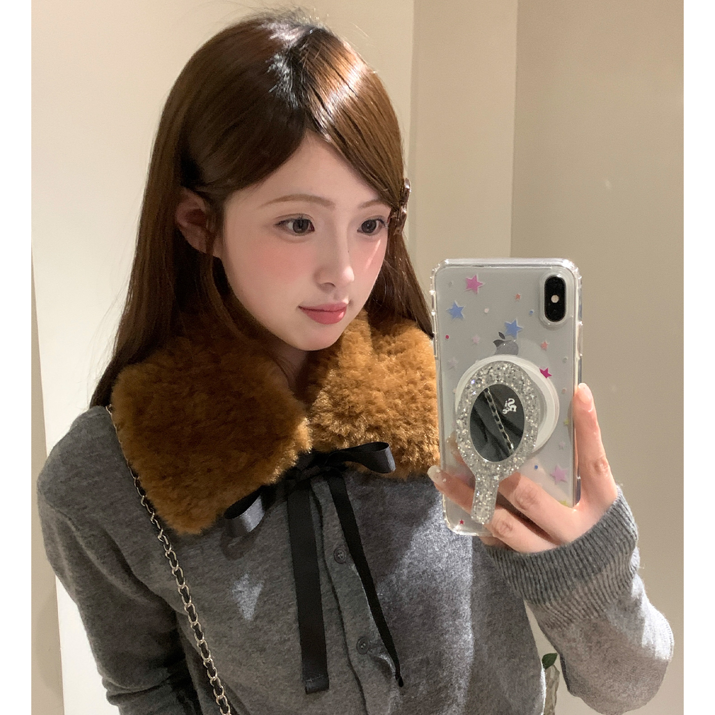 宅女同款棕色毛绒系带毛领围巾女款冬季减龄保暖防寒毛毛小围脖潮,服饰配件/皮带/帽子/围巾,围巾/丝巾/披肩,淘宝优惠券,粉丝福利购,淘宝优惠卷