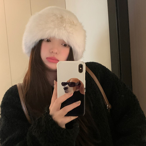 韩版女款秋冬帽子保暖护耳