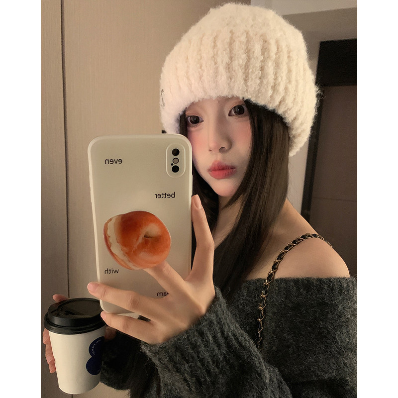 白色加厚大头围护耳毛线帽子女款秋冬新款保暖显脸小针织包头帽潮,服饰配件/皮带/帽子/围巾,帽子,淘宝优惠券,粉丝福利购,淘宝优惠卷