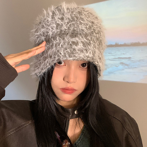 秋冬毛绒绒渔夫盆帽帽保暖