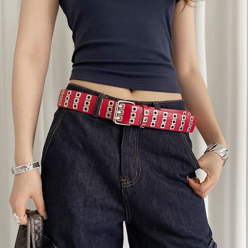 朋克风y2k设计感铆钉腰带女