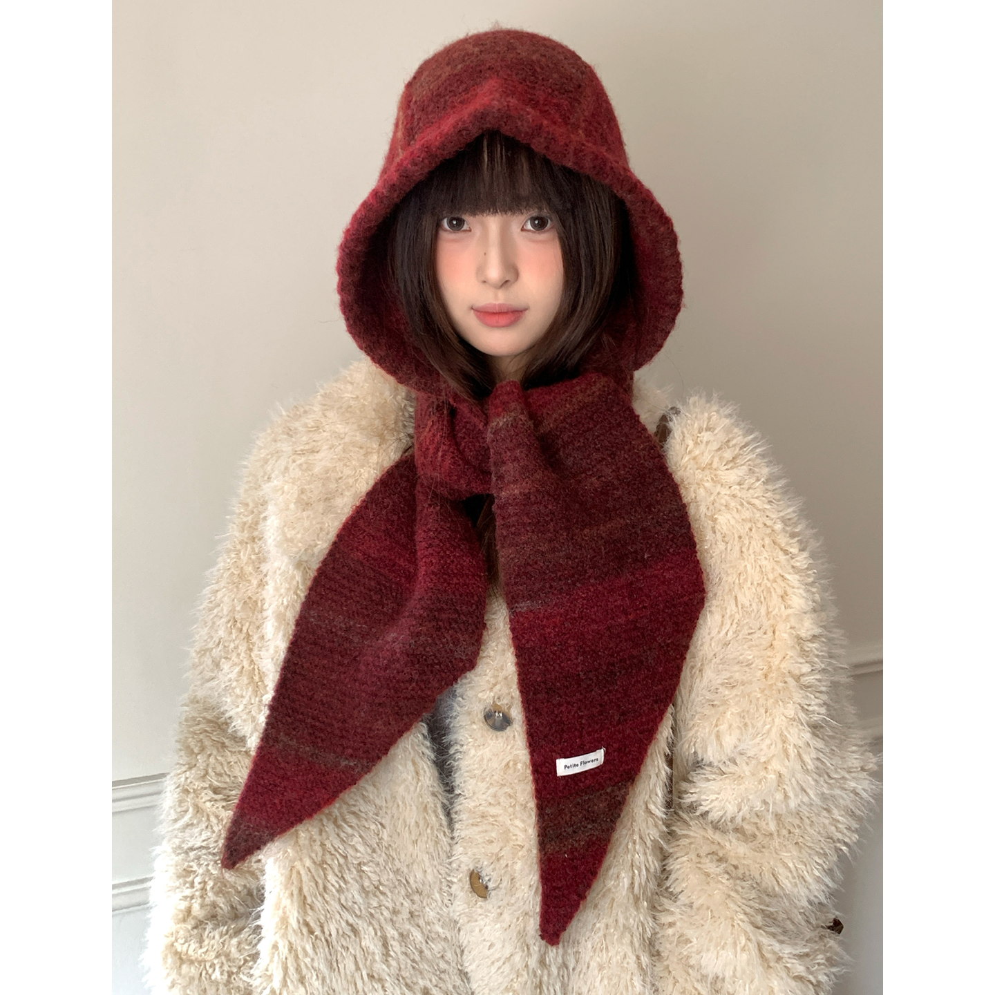 新年红色帽子围巾一体女冬季保暖护耳巴拉克拉法帽防寒连帽围脖潮,服饰配件/皮带/帽子/围巾,帽子,淘宝优惠券,粉丝福利购,淘宝优惠卷