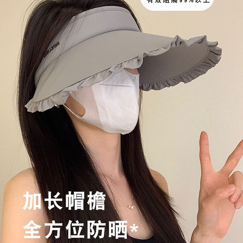 韩版女夏季宽檐显脸小防晒帽遮阳