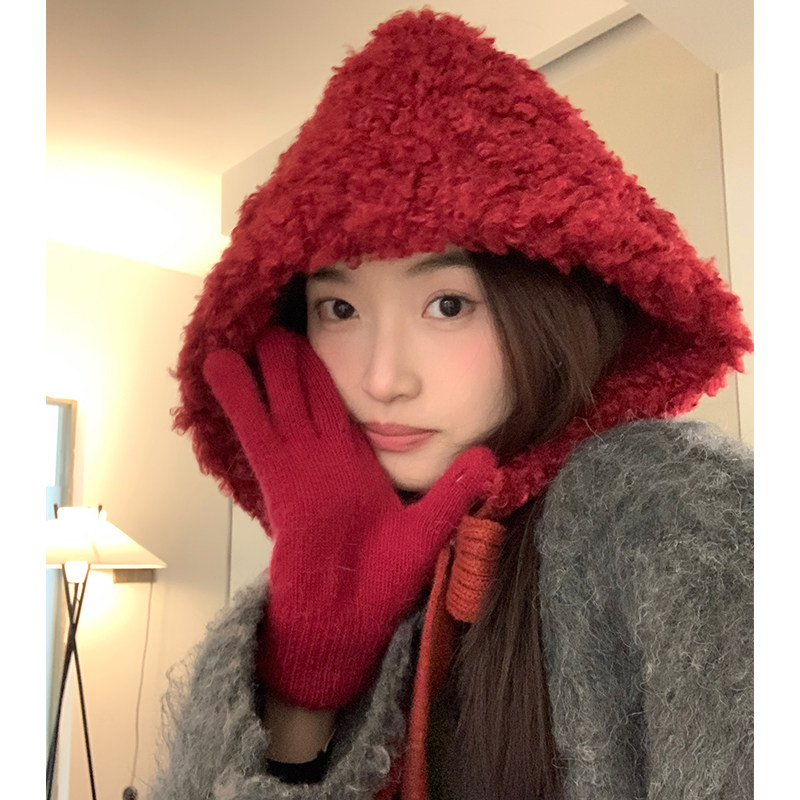 巴拉克拉法帽子女秋冬季2025新款韩版可爱毛绒保暖护耳包头帽红色,服饰配件/皮带/帽子/围巾,帽子,淘宝优惠券,粉丝福利购,淘宝优惠卷
