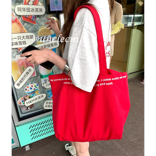 韩版慵懒风大容量单肩包女