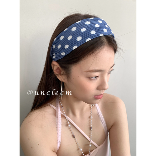 韩系波点发箍女2026新款