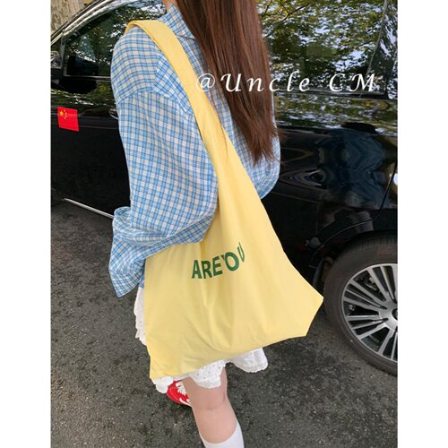 夏季新款多巴胺大容量单肩包女