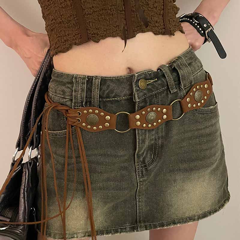 腰链女款铆钉百搭民族风