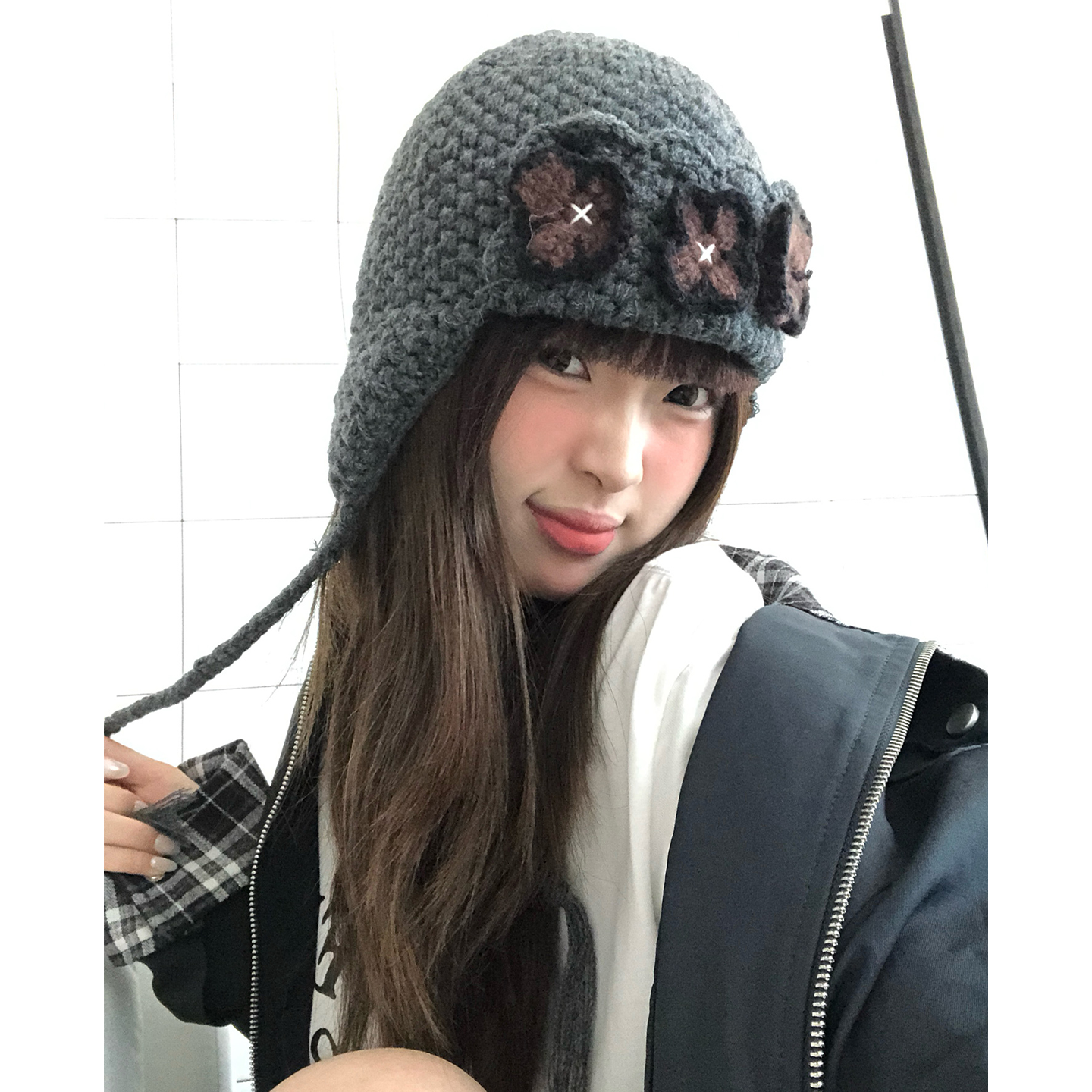 复古立体花朵毛线帽子女秋冬季保暖针织雷锋帽显脸小护耳飞行帽潮,服饰配件/皮带/帽子/围巾,帽子,淘宝优惠券,粉丝福利购,淘宝优惠卷