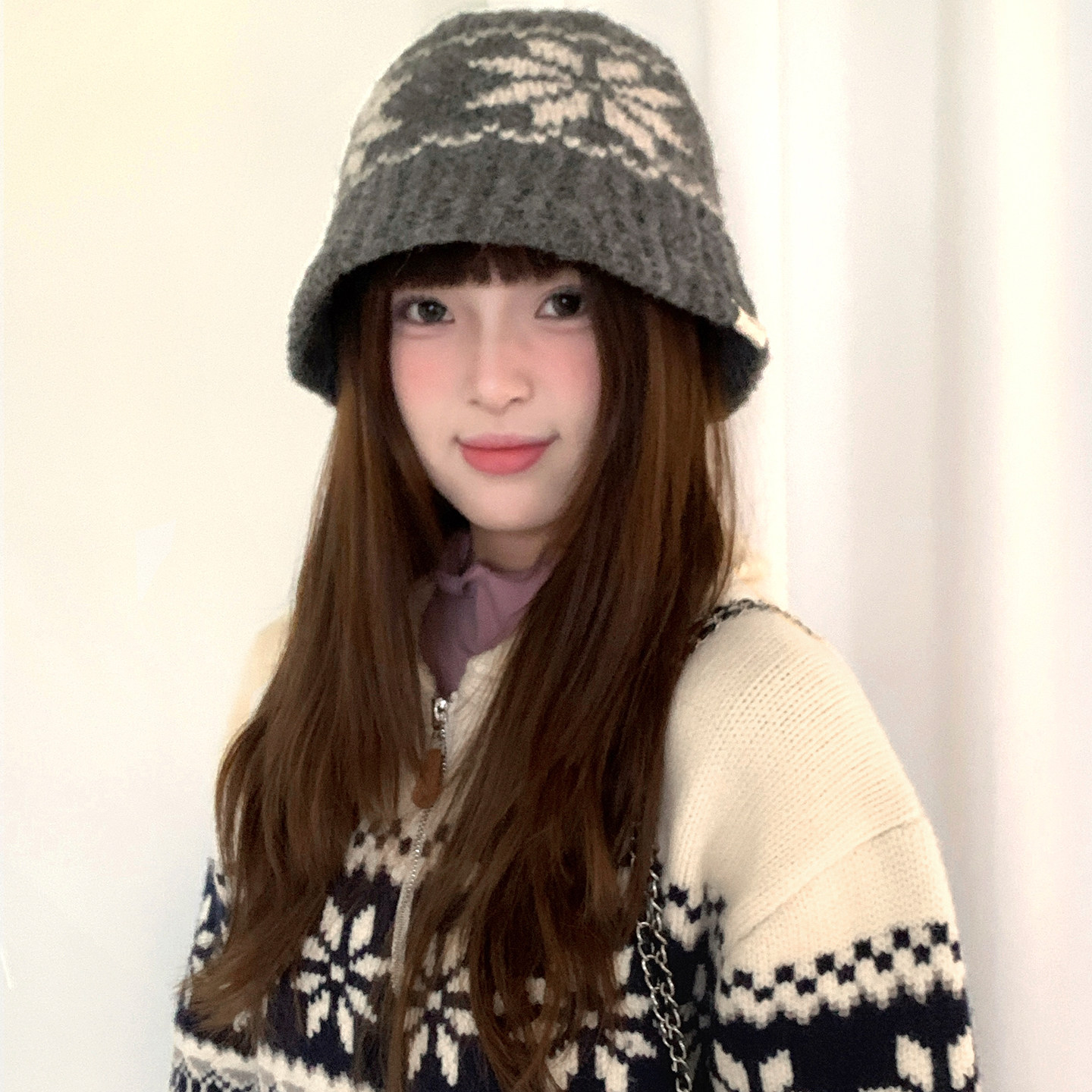 含羊毛复古费尔岛提花毛线渔夫帽子女冬大头围保暖针织帽护耳盆帽,服饰配件/皮带/帽子/围巾,帽子,淘宝优惠券,粉丝福利购,淘宝优惠卷
