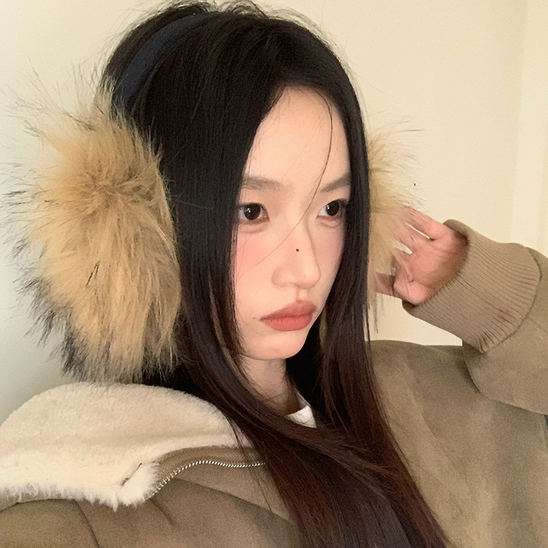 复古高级感y2k耳罩女冬季防寒保暖大号耳套毛绒防冻骑行加厚耳包