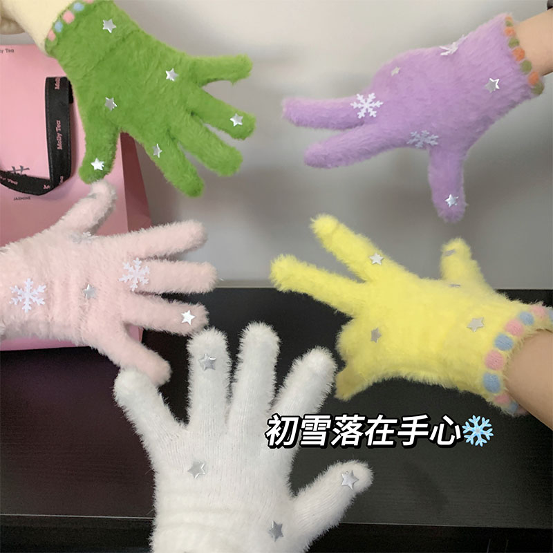 女款韩版手套保暖防寒