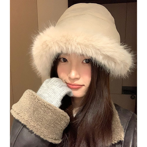 渔夫帽韩版女冬季保暖防寒帽子