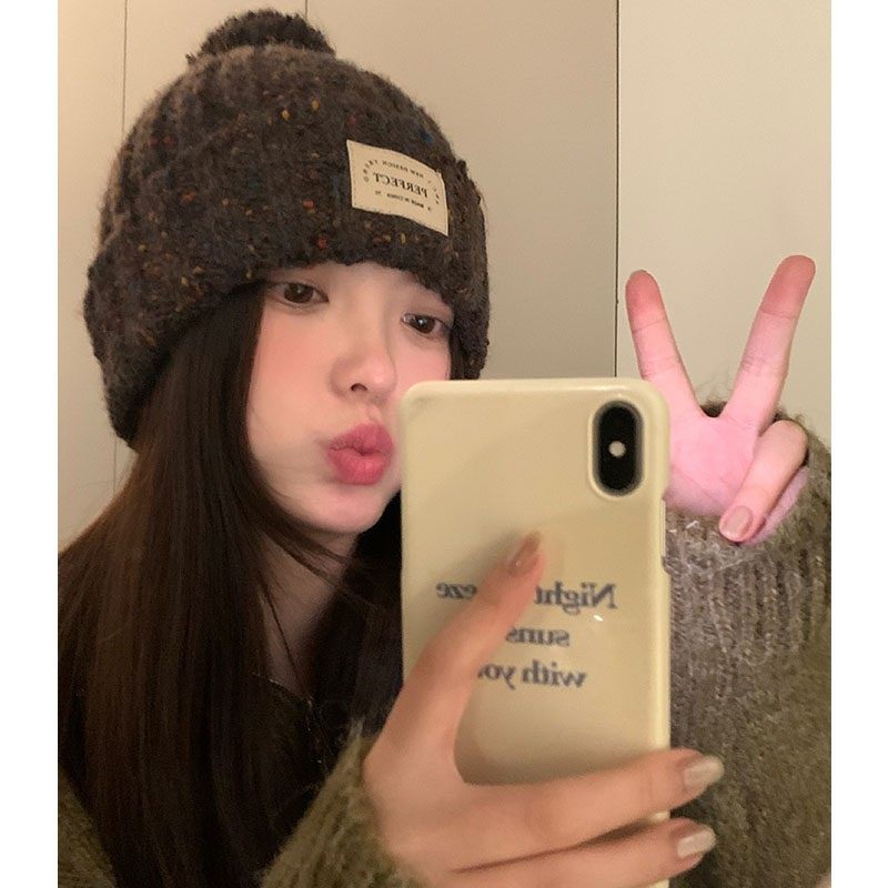 复古可爱毛球针织帽子女冬季保暖护耳帽显脸小毛线帽防寒包头冷帽,服饰配件/皮带/帽子/围巾,帽子,淘宝优惠券,粉丝福利购,淘宝优惠卷