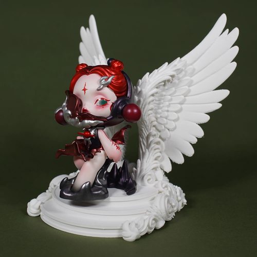 小公仔展示底座手办潮玩天使翅膀