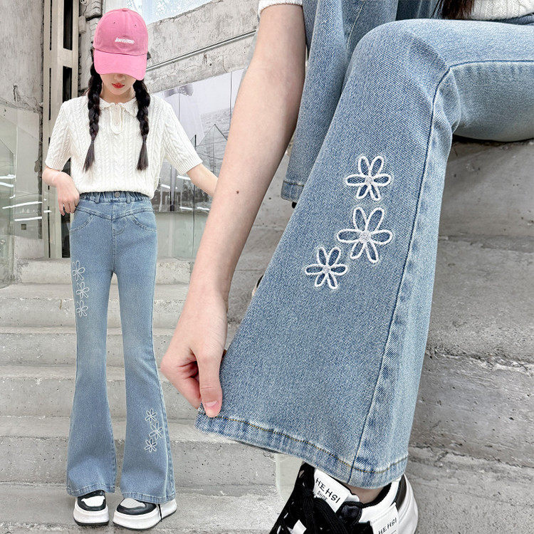 优贝思&绣太阳花喇叭裤,童装/婴儿装/亲子装,裤子,淘宝优惠券,粉丝福利购,淘宝优惠卷