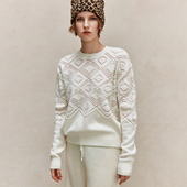 区别市场版 羊毛 羊绒 静奢风立体通透感镂空钩花针织衫 毛衣