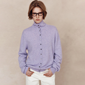 镇店品质 山羊绒 绵羊毛 通勤百搭高领拉绒拉毛针织打底衫 开衫