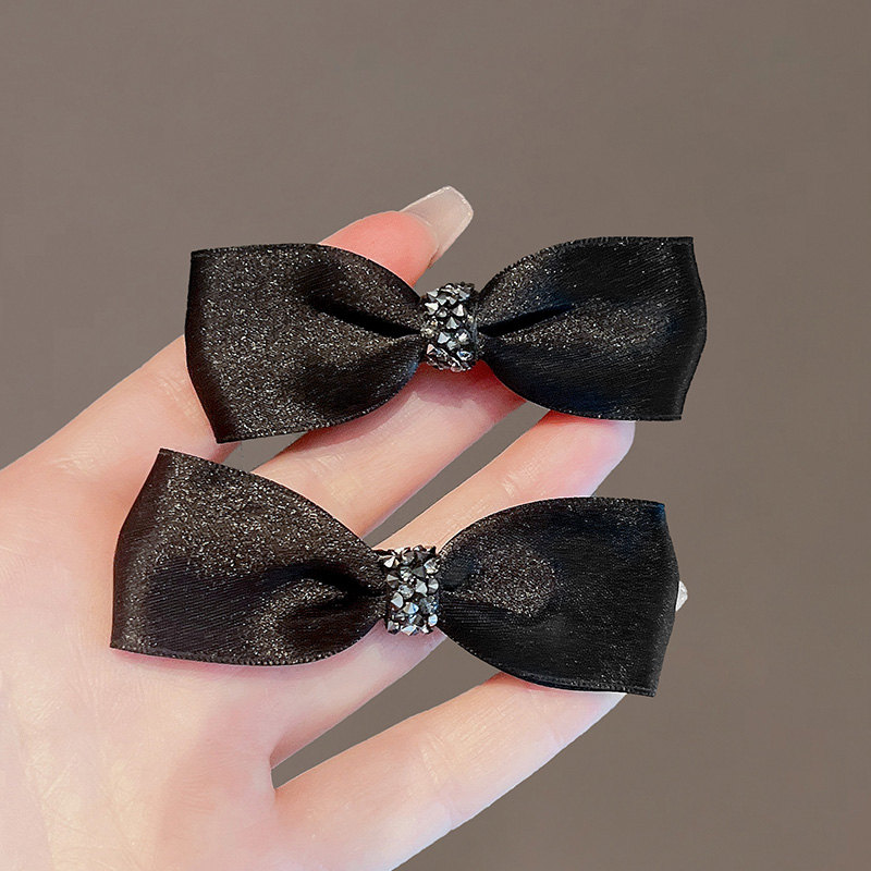 蝴蝶结新款闪钻精致鸭嘴夹甜美