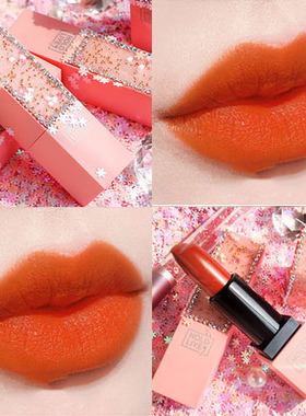 2025活力橙朱砂橘色平价口红显白显气色黄皮血橙色奶橘色学生款