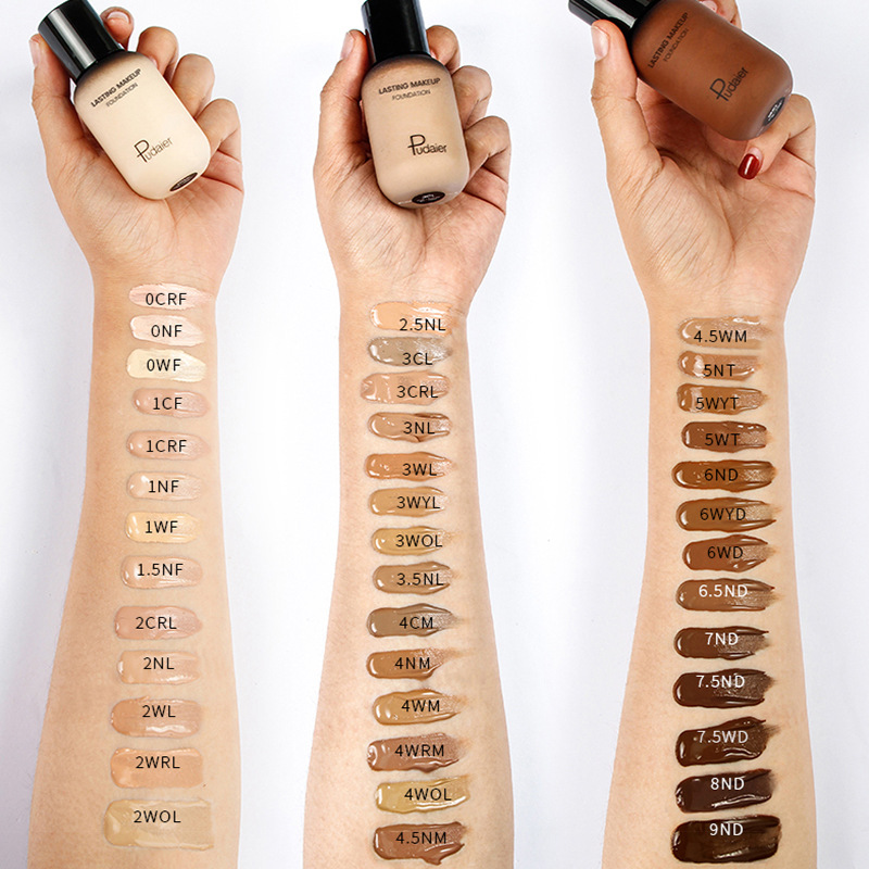 2025dark skin liquid foundation古铜色粉底液美黑欧美小麦色b