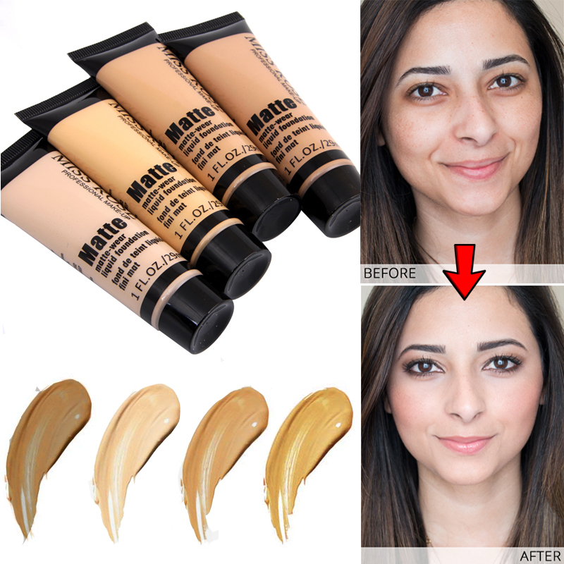 2025Miss Rose Concealer Liquid Foundation粉底液轻薄遮瑕