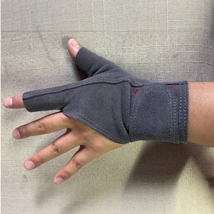 黄石弓箭  传统弓推持握弓牛皮护手蒙古式拇指射箭手套美猎手套