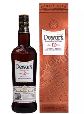 洋酒 Dewars帝王12年调配苏格兰威士忌原装进口正品行货带盒