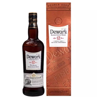 洋酒 Dewars帝王12年调配苏格兰威士忌原装进口正品行货带盒