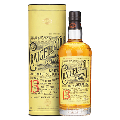 克莱嘉赫13年斯贝塞单一麦芽苏格兰威士忌CRAIGELLACHIE进口洋酒
