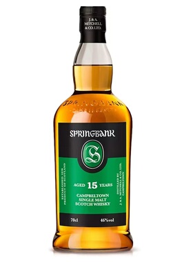 云顶15年单一麦芽威士忌英国原装进口SPRINGBANK洋酒行货烈酒无盒