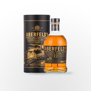 艾柏迪12年单一麦芽苏格兰威士忌 ABERFELDY 艾伯迪原装进口 洋酒