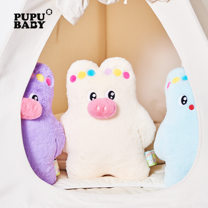 奶噗噗三只小猪抱枕沙发靠垫礼物