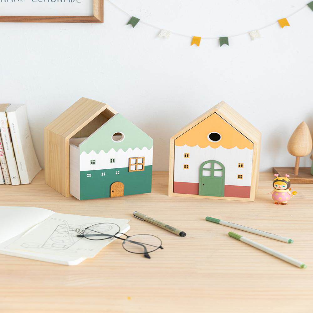 斯依玄关床头柜木收纳盒多巴胺