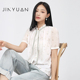 气质时尚 金苑碎花雪纺衬衫 新款 薄款 宽松上衣A242121 女夏季