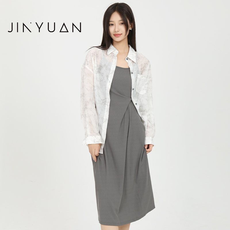 金苑连衣裙套装两件韩版百搭